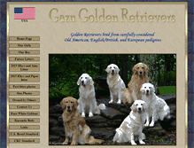 Tablet Screenshot of gazngoldenretrievers.com
